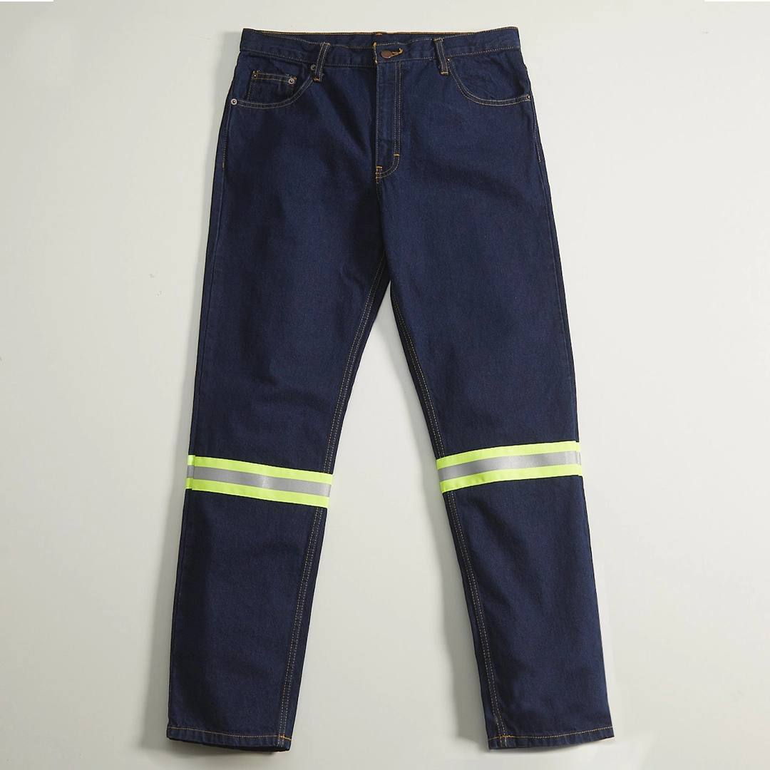 Pantalón de Mezclilla Con Reflejante (14oz)