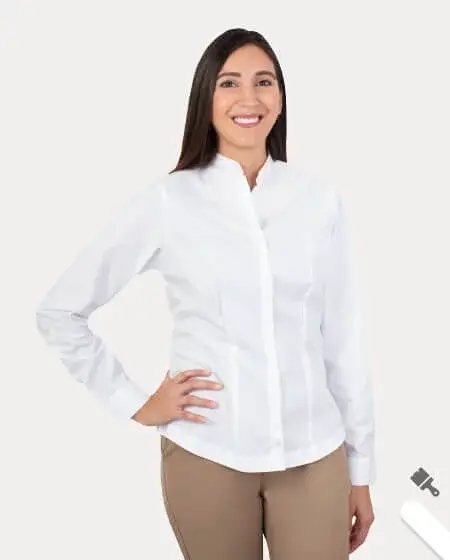 Women's Mandarin collar shirt