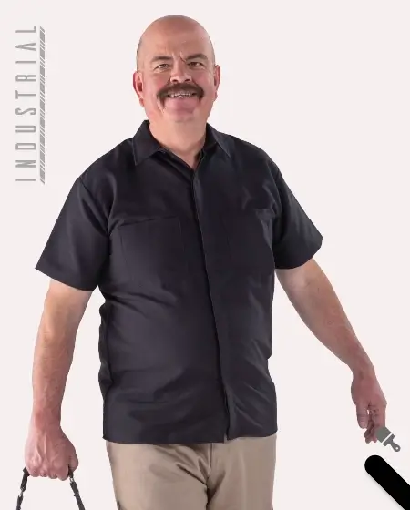 Camisa de trabajo flexible Ripstop