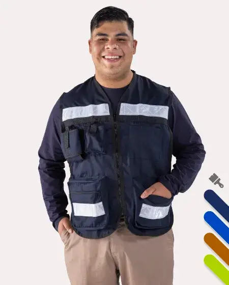Chaleco Brigadista con Cintas Reflejantes