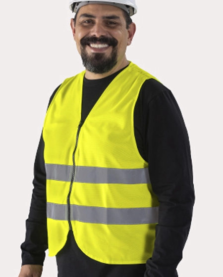 Chaleco Naranja bordado de Seguridad Profesional