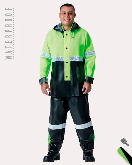 Impermeable Reflejante Motociclista